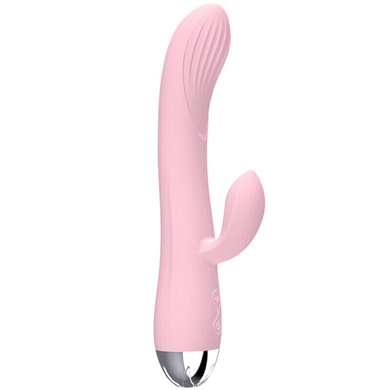 久爱 恒温加热震动棒女用自嗨玩具全自动智能变频伸缩女性振动av按摩棒双头转珠棒快感情趣用品 加温萌系双震棒-粉色高清大图