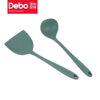 Debo德铂 海格威硅胶汤勺锅铲二件套 绿色
