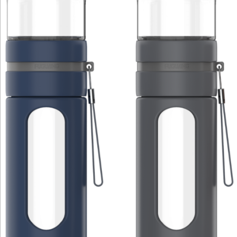 富光 G1609 紫金泡茶师双层灰玻璃杯290ml(单位:个)颜色随机发货