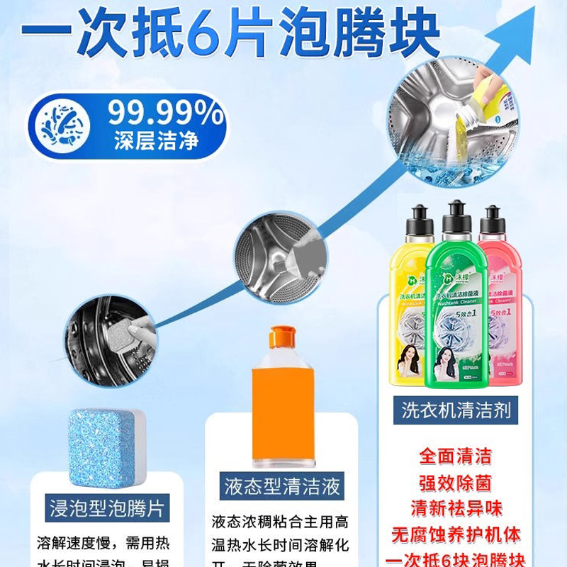 沫檬-洗衣机清洗剂500ml柠檬滚筒波轮洗衣机清洁除菌除水垢清洗去异味洗衣机除菌500mlMMA53-1*1高清大图