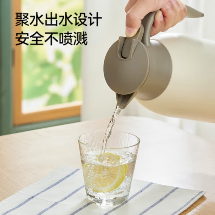哈尔斯家居保温壶 2L大容量 304不锈钢内胆 白色 可定制 HGK-2000-002-G高清大图
