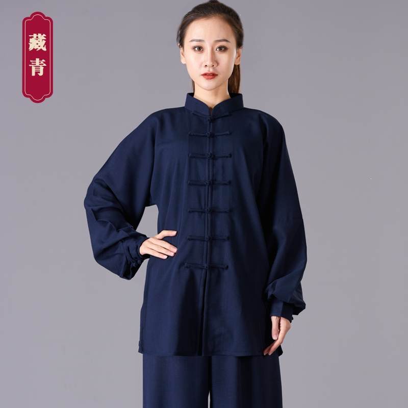 太极服女春秋功夫太极拳练功服古达男武术表演服装视频