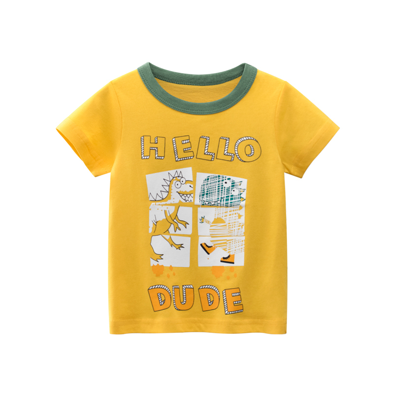 49元任选3件儿童夏季运动休闲短袖圆领t恤男女童卡通可爱上衣