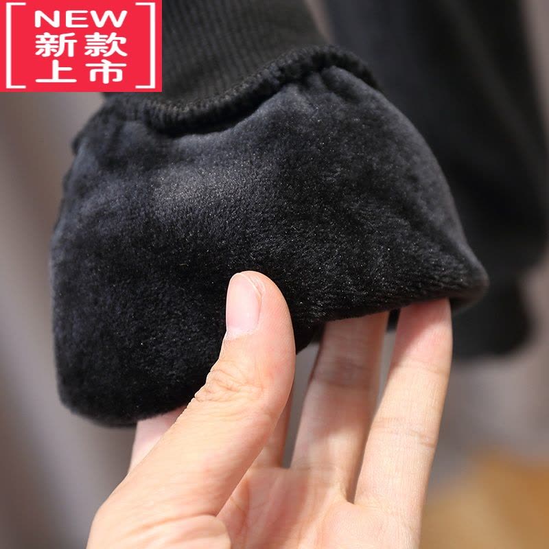 可莉允儿童牛仔裤秋冬男童加绒裤子2022新款小童韩版宝宝韩版保暖潮冬装保暖裤图片