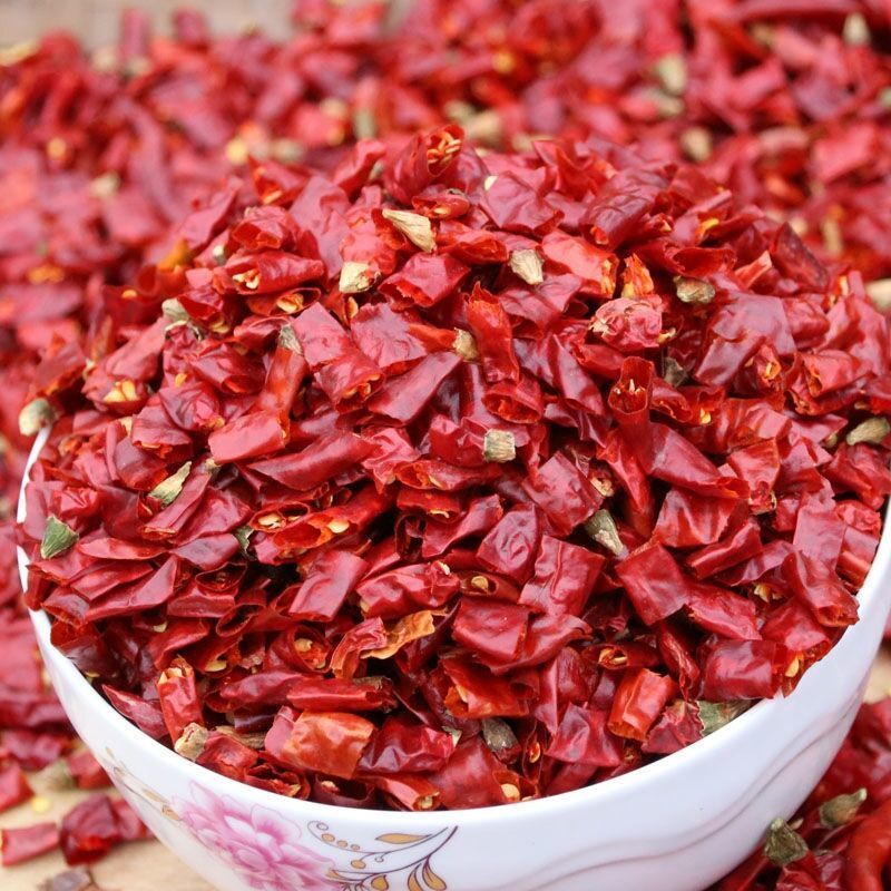 无籽辣椒段去籽批发印度魔鬼椒特辣微辣椒面辣椒粉辣椒节100克500克特