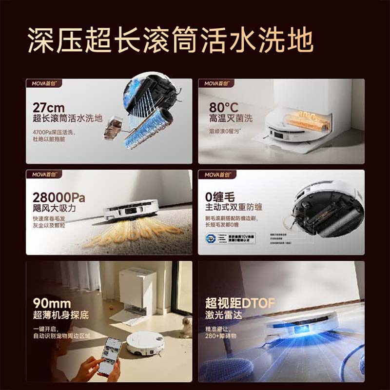 追觅MOVA扫地机P70 S滚筒系列上下水箱板(含模块)高清大图