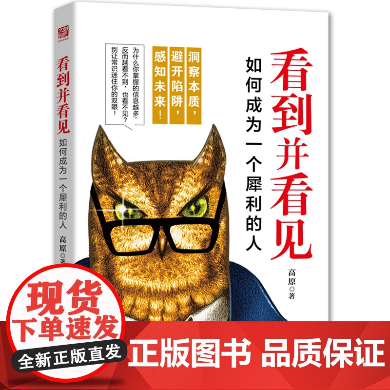 看到并看见:如何成为一个犀利的人 高原 江苏人民出版社 正版书籍高清大图