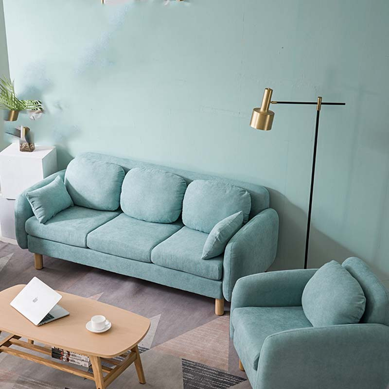 简约小客厅阳台卧室双人服装店可拆洗设计简约创意家用客厅双人沙发