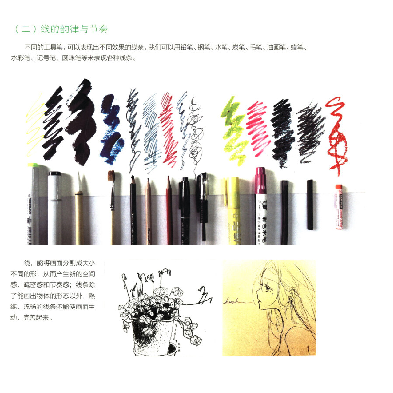 正版新书]中国少儿美术表现加油站丛书 笔端幻化:硬笔与软笔表高清大图