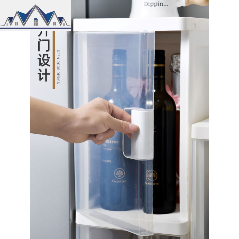 夹缝收纳柜抽屉式缝隙柜厨房窄边柜卫生间储物柜夹缝收纳柜开式 三维工匠高清大图