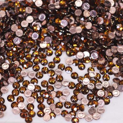 1001淡琥珀色ss6(50颗) 直径约2mm 奥地利SWAROVSKI施华洛世奇1002淡琥珀色平底圆形指甲烫钻饰品