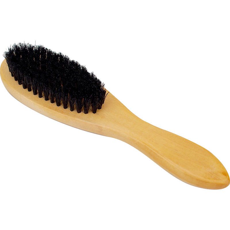 猪毛鞋油刷大头鞋刷猪鬃刷皮鞋的刷子家用擦鞋神器软毛木柄不伤鞋大号