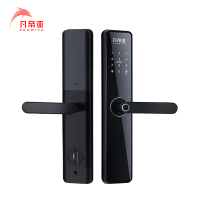 凡帝亚智能门锁 FDY-F06(指纹、密码、刷卡、钥匙）铝合金、显示屏和门铃 3x24