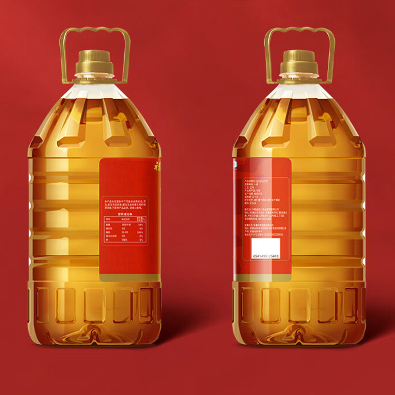 福临门花生油精烘细炒严选花生福至心礼压榨一级5L高清大图