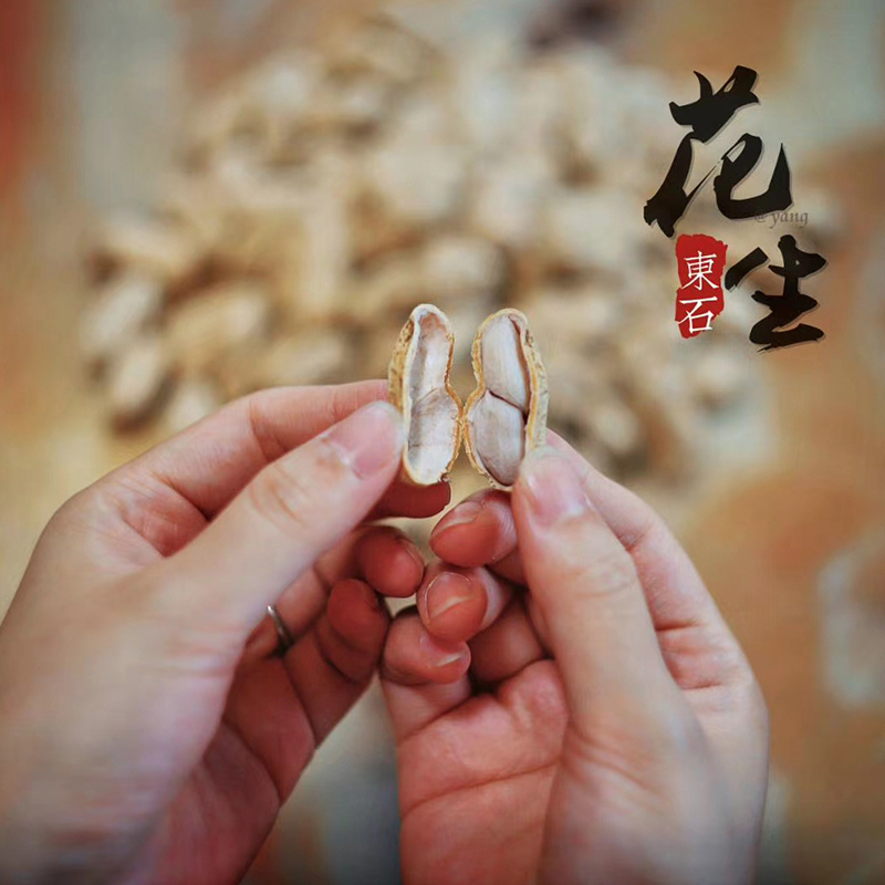 [梅州助农馆]晓记 办公休闲小零食 坚果熟花生 东石花生500g*2袋