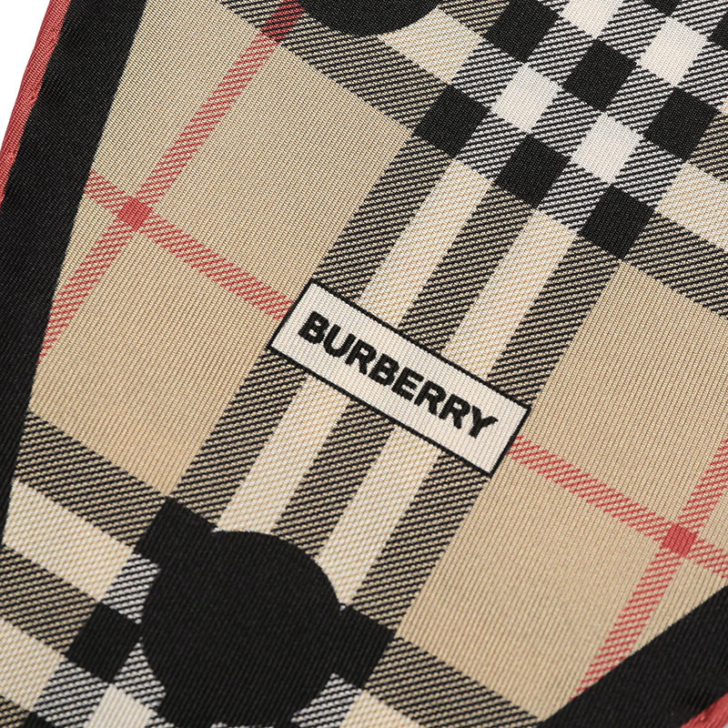 博柏利burberry男女同款桑蚕丝菱形丝巾围巾8069077