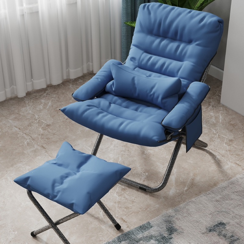 可折叠椅子午休晒太阳凳子古达阳台家用休闲椅午睡办公室躺椅懒人沙发