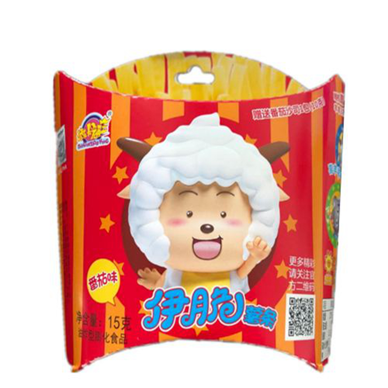 添乐卡通王15g喜羊羊伊脆薯条番茄味