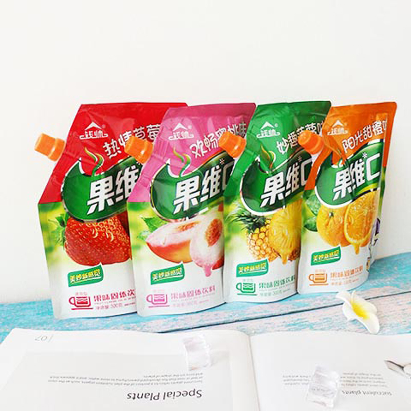 钱帅果味固体饮料果维C果珍果汁粉速溶饮料粉300g夏天冲水喝的饮品桔子粉80后怀旧橙汁粉菠萝味