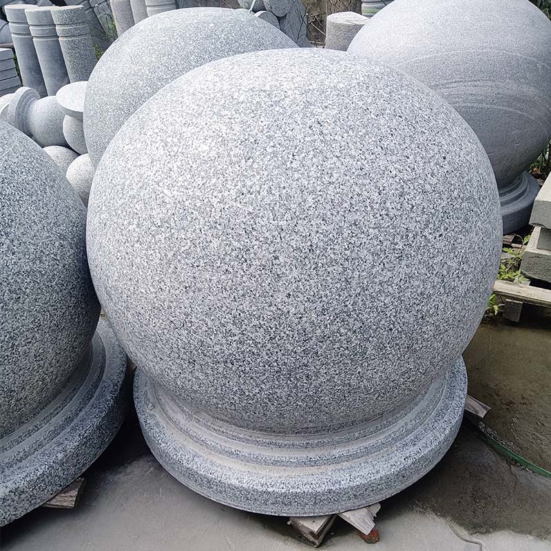 先围 花岗岩防撞隔离石球 直径80CM 个高清大图