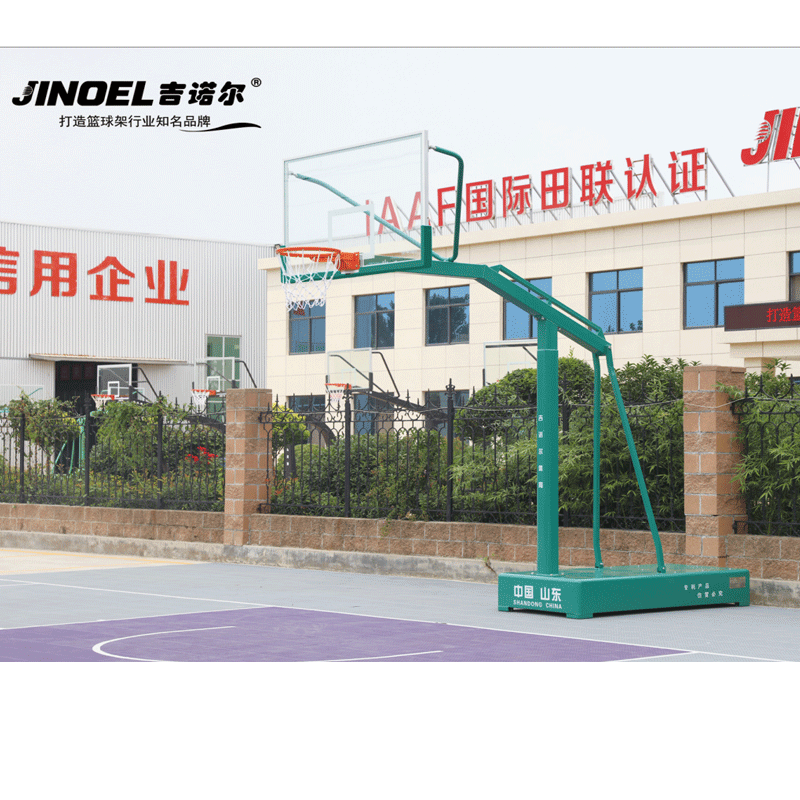 吉诺尔篮球架JNE-1006平箱式移动篮球架 绿色