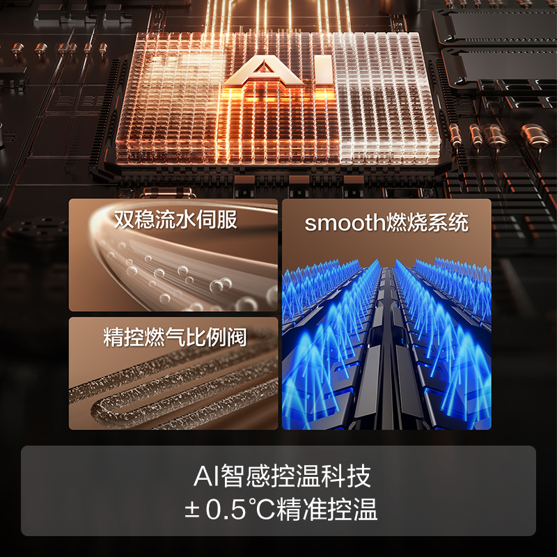 方太JSQ30-MS16T1-FR燃气热水器16+1升天然气蝶翼系列家用即热式水伺服变频沐浴洗 晶缎玻璃管线遮瑕