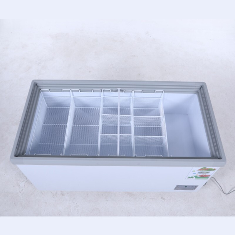 赫强商用冷柜BD/BC-620升1.65米白色冰柜商用卧式推拉门冰柜冷冻冰柜食品冷藏柜雪糕柜水果蔬菜保鲜冷柜
