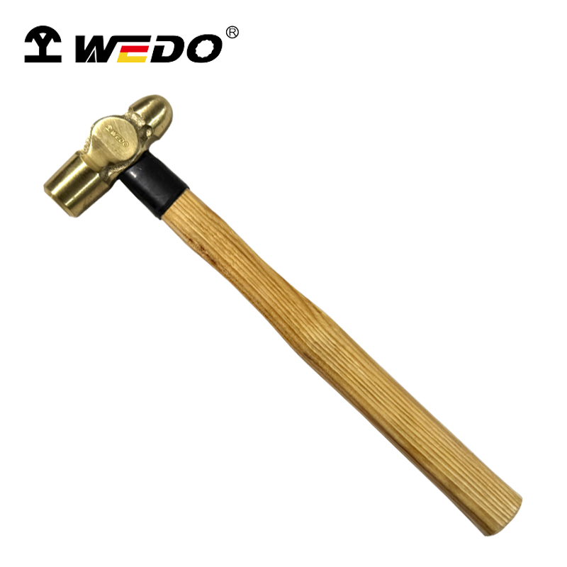 WEDO维度 BR2105B-1008 黄铜木柄圆头锤 1-1/2lb 单位:把高清大图