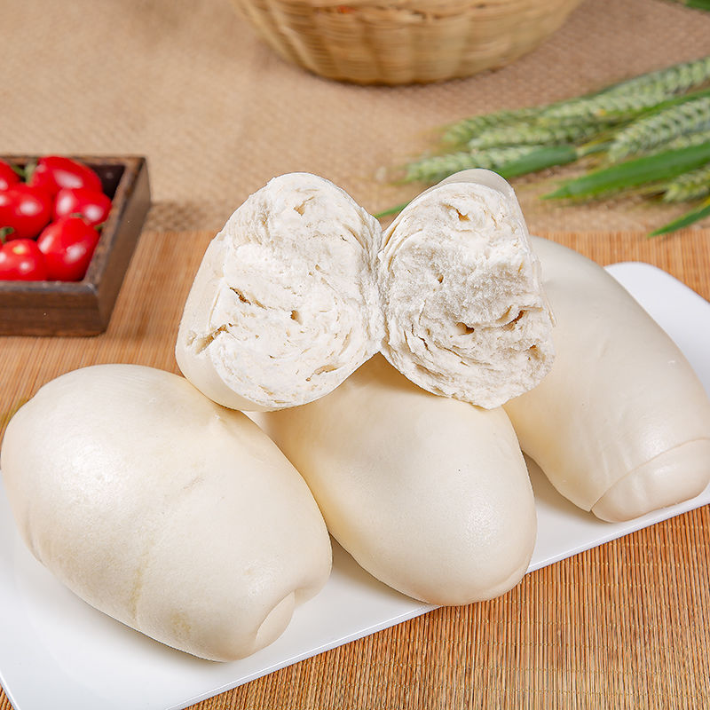 湛航 山东 杠子馒头老面大饽饽早餐包子方便面食不加糖原味馍馍 纯