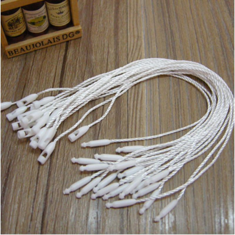 高档子弹头吊粒服装吊牌绳线手穿绳子衣服吊牌通用吊绳米色棉绳加粗