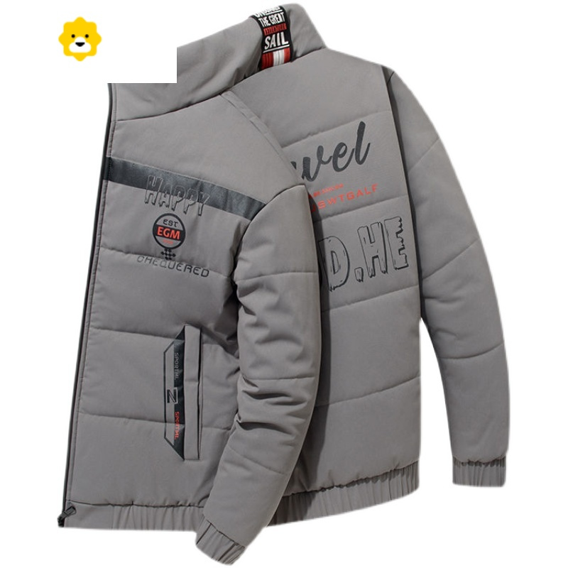fishbasket季新款棉衣男外套加厚立领韩版潮流青年帅气羽绒棉服装棉袄