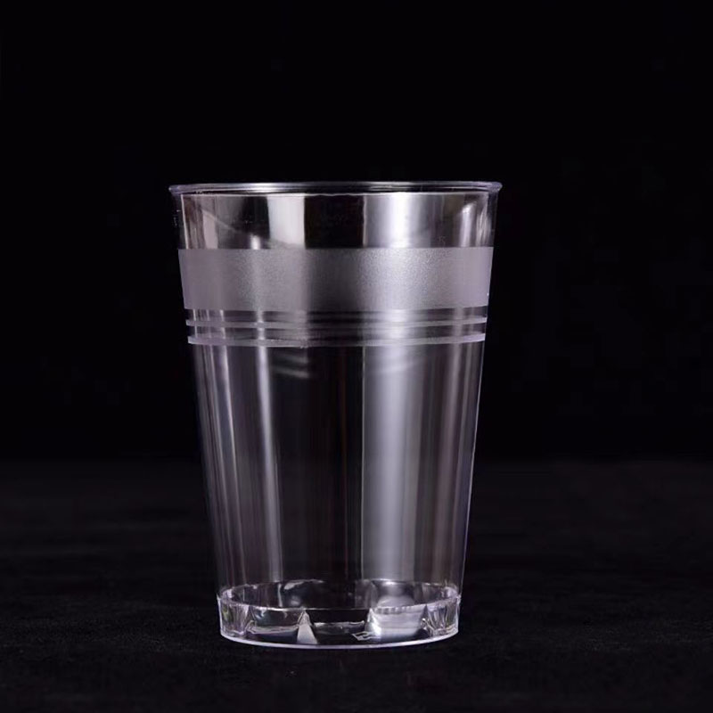 DERUIMAN 一次性航空杯 透明特厚硬质水杯