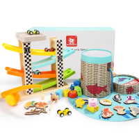 特宝儿topbright益智玩具礼盒套装 滑翔车积木钓鱼儿童玩具 男孩玩具女孩婴幼儿1-3-6岁生日礼物120665