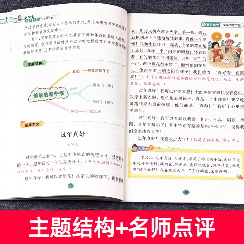 [2下]同步作文 单册 [正版]小学生同步作文二三年级四五六七年级上册下册开心满分作文人教版2025新版全程指导34年级高清大图
