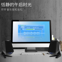 逸致A4电脑音响 台式通用 电脑音箱 手机笔记本台式机电脑通用电脑音响USB供电有线低音炮小音箱