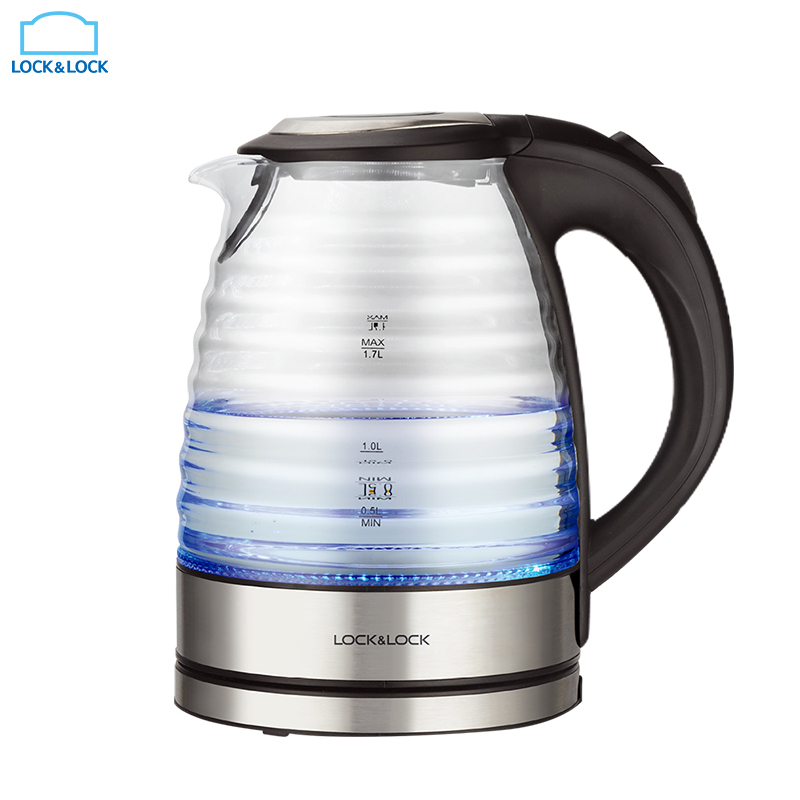 乐扣乐扣(LOCK&LOCK)高硼硅玻璃 静音水壶电热水壶1.7L EJK331