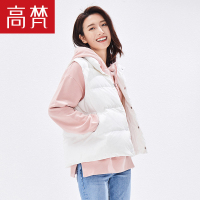 高梵GOLDFARM羽绒马甲女士短款冬季新款韩版轻薄羽绒服修身背心坎肩外套