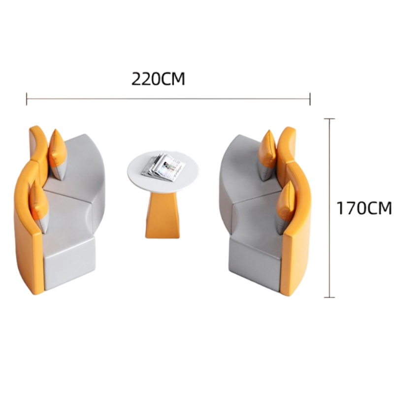 怡卓欧休闲沙发四人位+茶几套高清大图