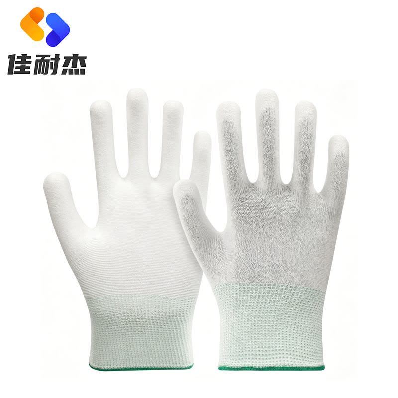 防静电尼龙手套PU涂掌手套 加厚款/双图片
