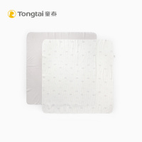 童泰TONGTAI床上用品初生儿纯棉抱毯男女宝宝春夏薄款抱巾两件装无填充物840*840mm