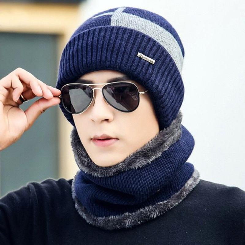 冬帽男生帽子男帽棉帽冬季男士韩版潮时尚毛线帽保暖针织冬天防寒青年