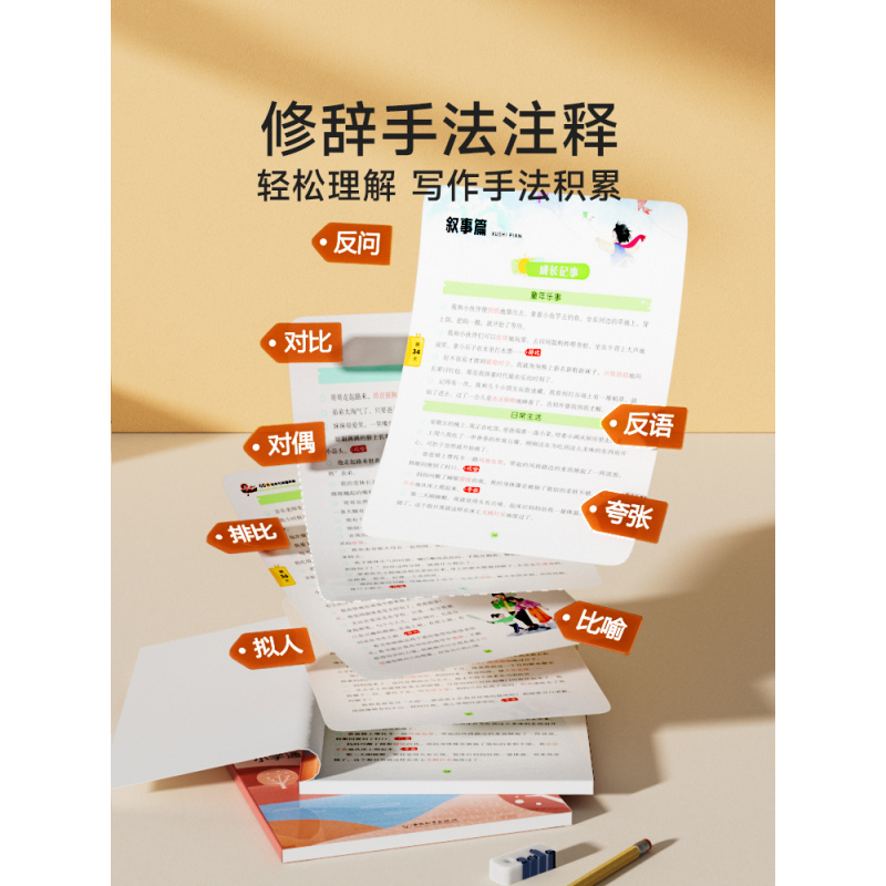 1-2年级]优美句段篇+晨读美文+晨诵晚读 8册 小学通用 [正版] 60天优美句段篇积累 好词好句好段大全一二三四五六
