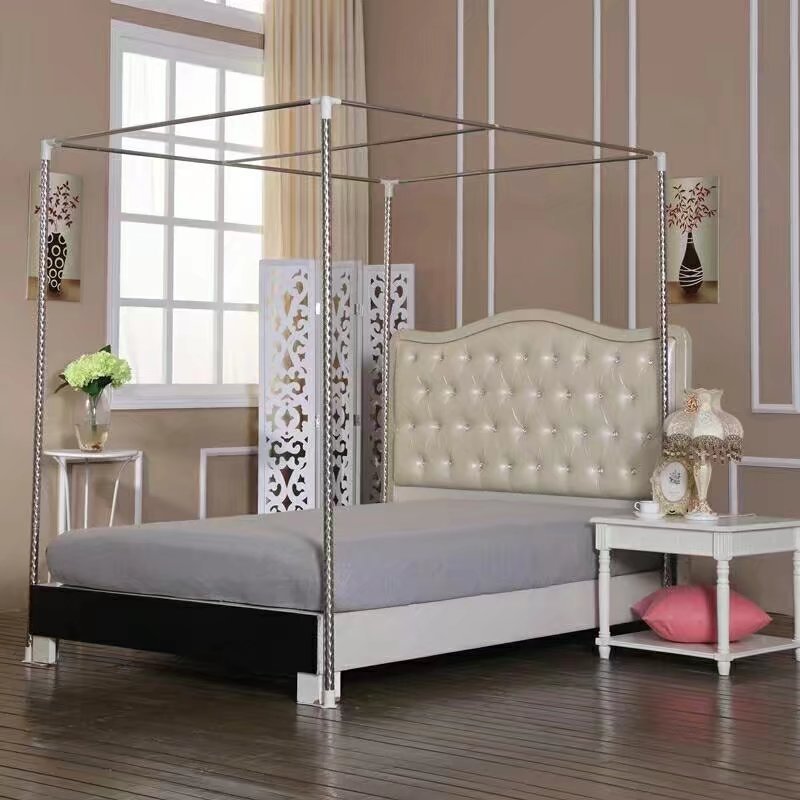 床蚊帐蚊帐支架杆子架子支架配件不锈钢管加粗加厚家用1518m20米床