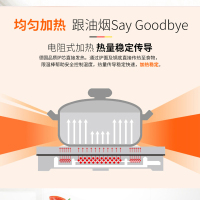 home Cu西瓜红 家用电陶炉 电磁炉 肖特面板 不挑锅远离高频辐射移动式厨房