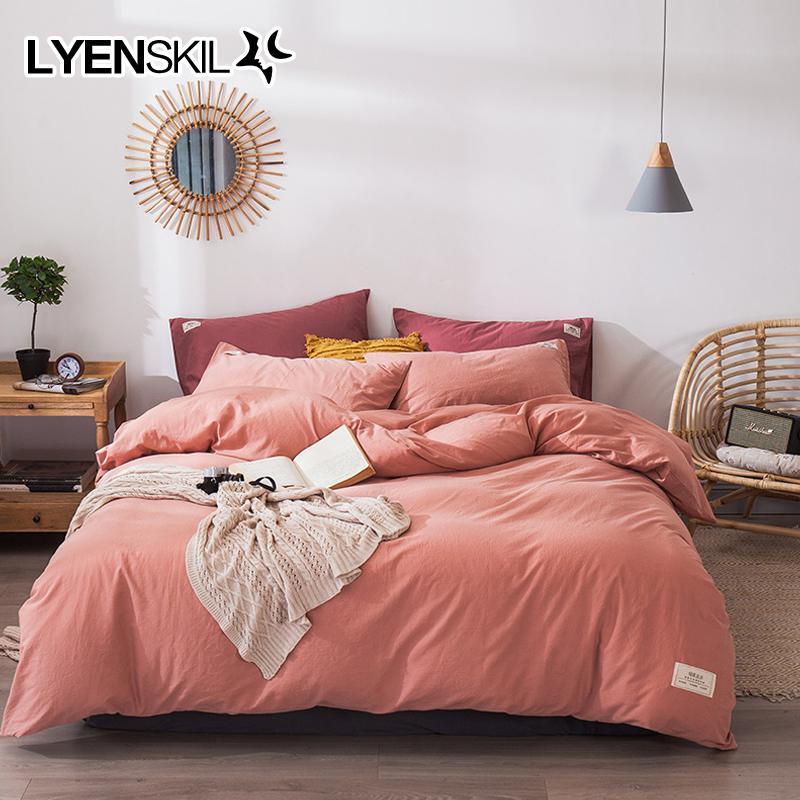 美帮汇水洗棉四件套全棉全棉北欧风色三件套色学生宿舍床上用品高清大图