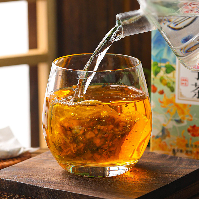 流传金方菊花决明子茶山楂桂花金银花牛蒡根枸杞子袋泡养生茶包高清大图