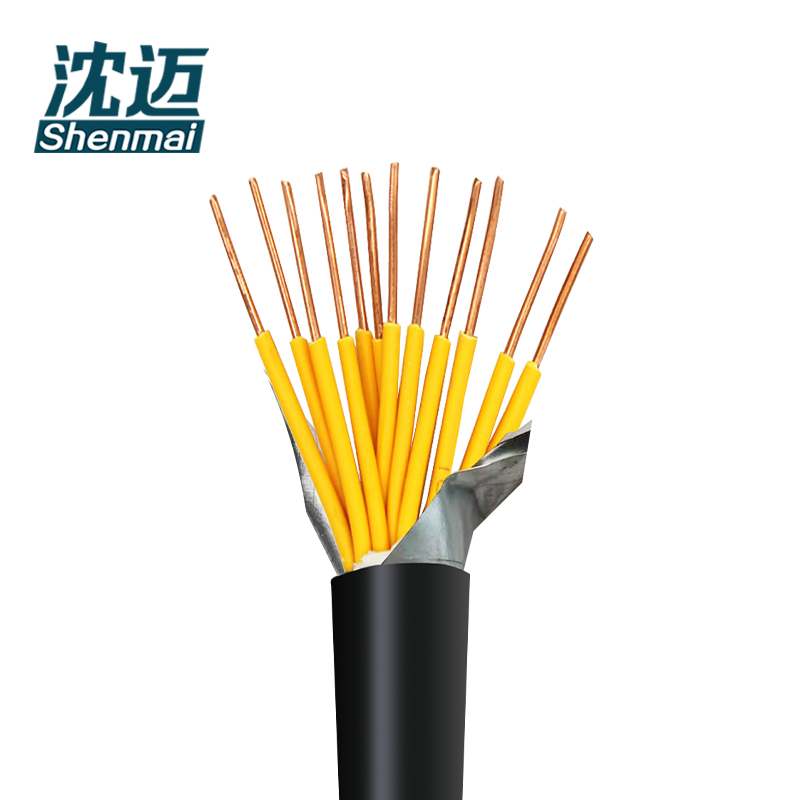 沈迈 铜芯铠装电缆 ZR-KVV22-450/750V-12*1.5平方 /米高清大图