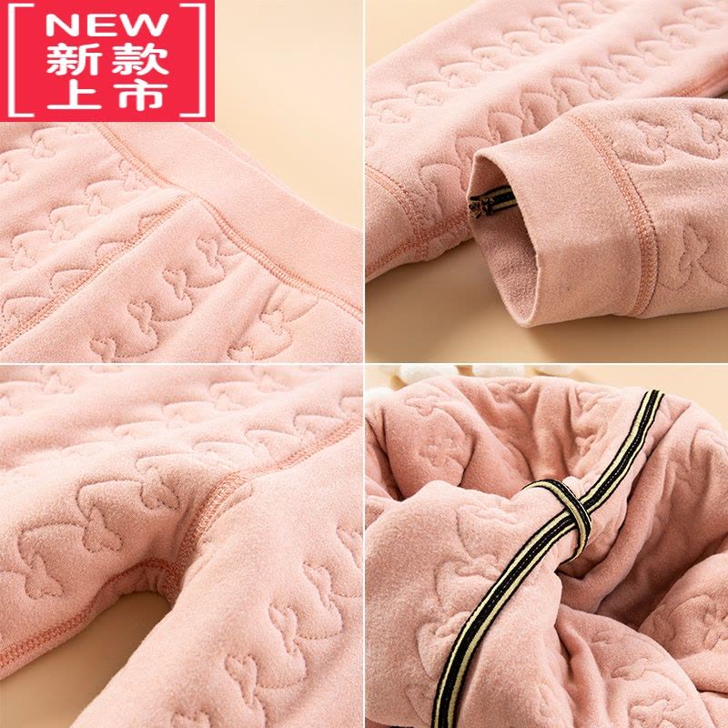 可莉允儿童保暖裤校服器内穿女童男童加绒加厚棉裤冬季中大童裤子图片