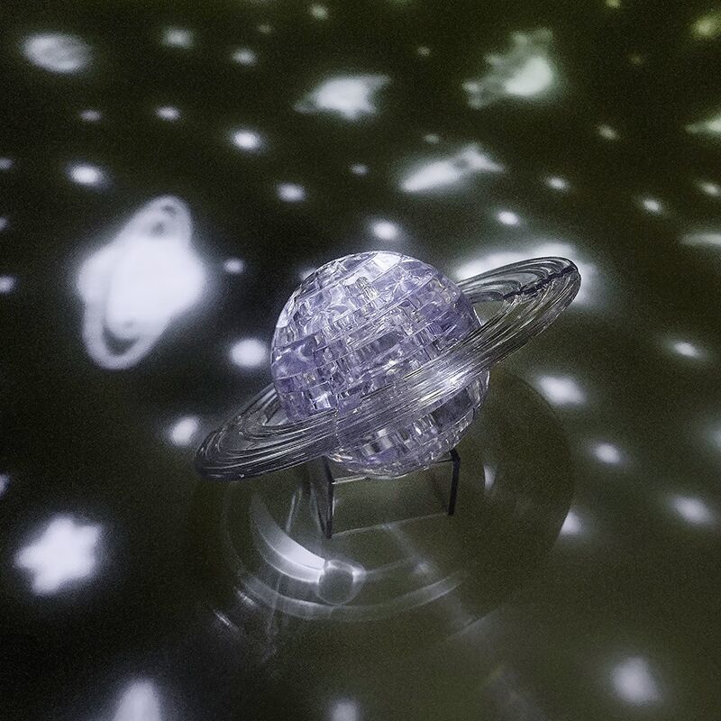3d立体星球水晶拼图积木拼装儿童益智玩具diy生日礼物送男生孩子灰色