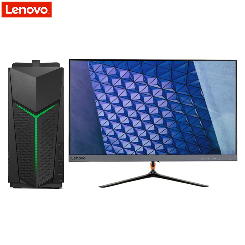 联想(Lenovo) 刃9000 九代i7台式电脑主机 23英寸窄边框屏(I7-9700K 16GB 1TB固态 RTX2060_6G独显) 专业办公设计制图